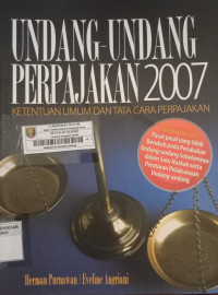 Image of Undang -Undang Perpajakan 2007