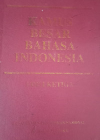 Image of Kamus Besar Bahasa Indonesia Edisi Ketiga